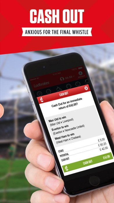 cashout Ladbrokes mobile app