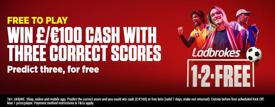 Play 1-2-Free to win World Cup bets